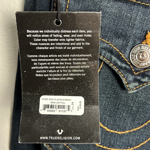 True Religion Ricky Relaxed Straight Jeans - Picture 7 of 14